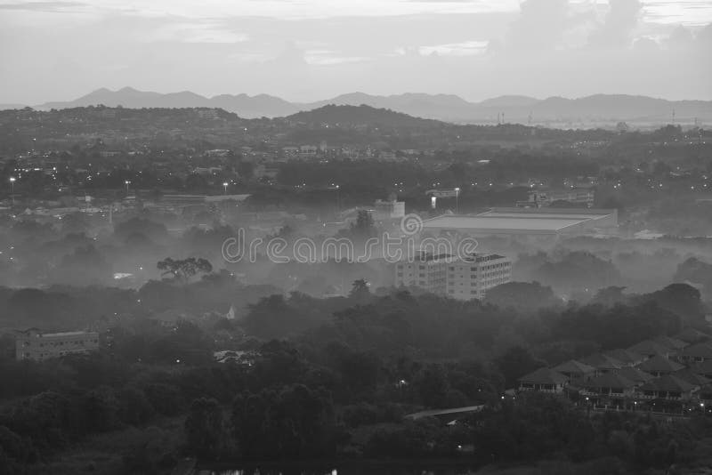 Scene of pattaya city in the morning