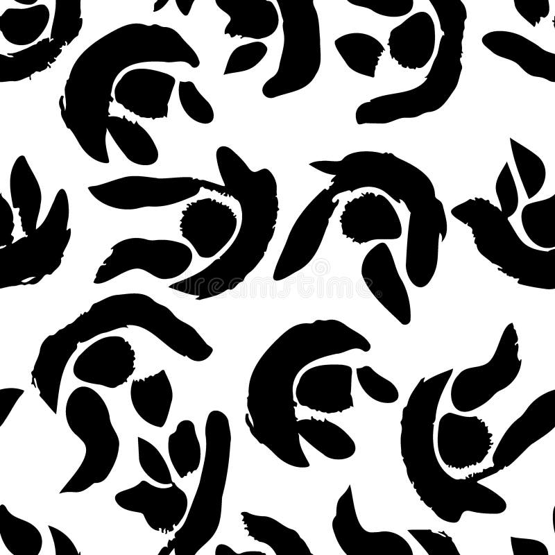Pattern abstract black and white grunge spots vector image vector illustration