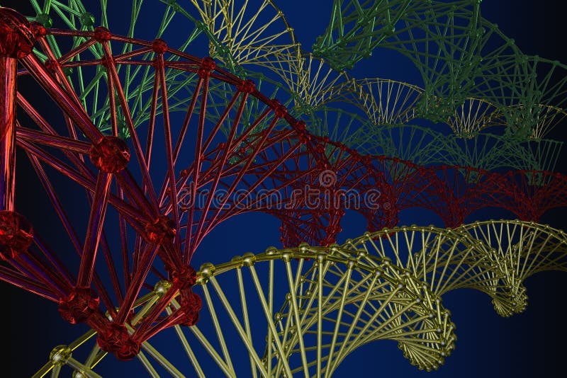 Pattern of the array lattice atom stock illustration
