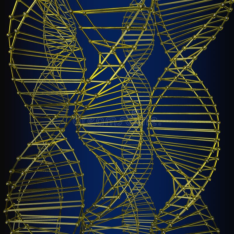 Pattern of the array lattice atom stock illustration