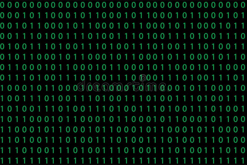 Pattern with binary code royalty free illustration