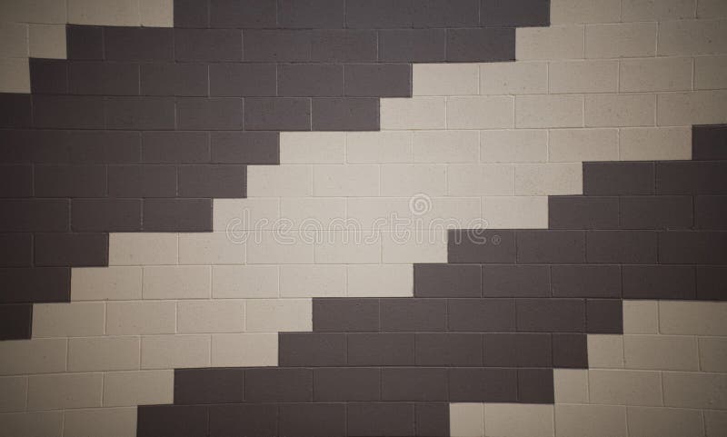 Pattern on brick wall