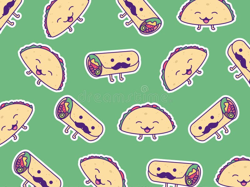 11+ Kawaii Taco Clipart