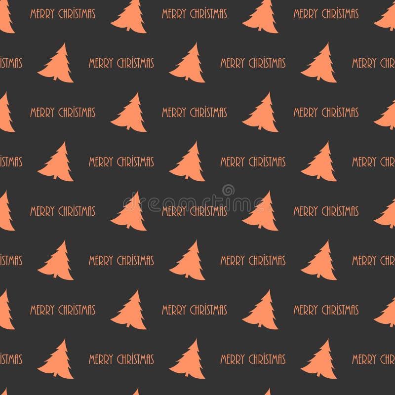 Pattern with Christmas Trees Stock Vector Illustration of texture