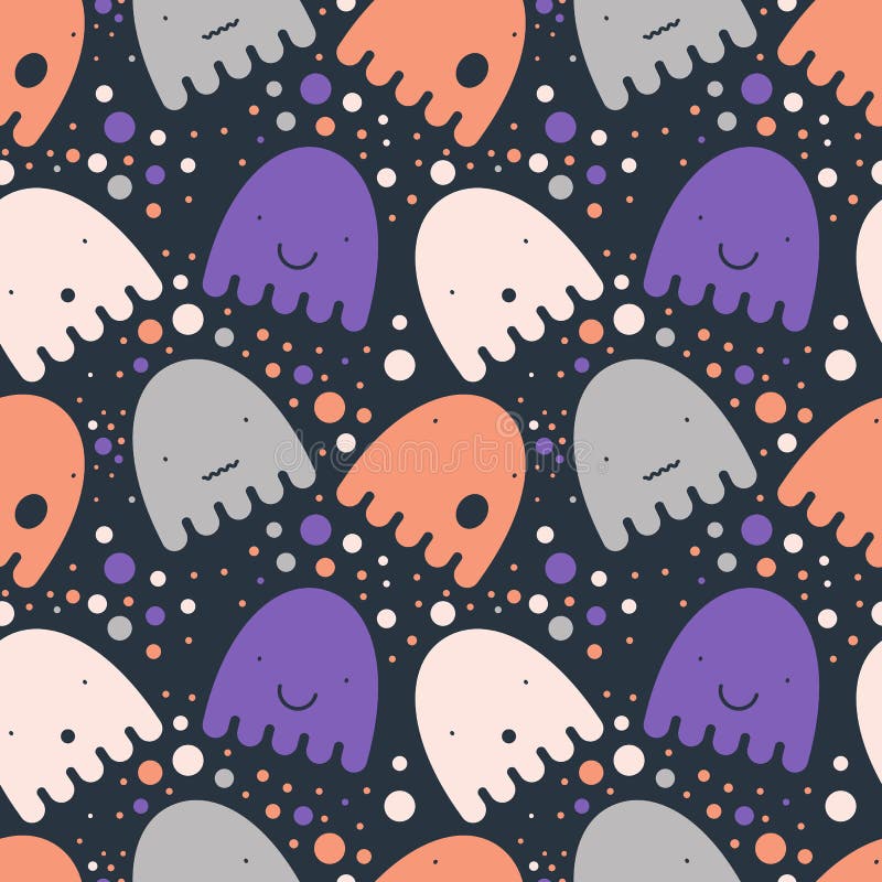 Pattern colorful Ghost