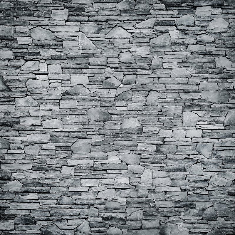 Pattern of Decorative Black Slate Stone Wall Surface / Black Stone