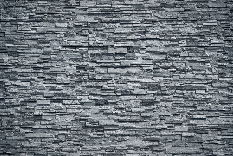 Pattern of Decorative Black Slate Stone Wall Surface / Black Stone