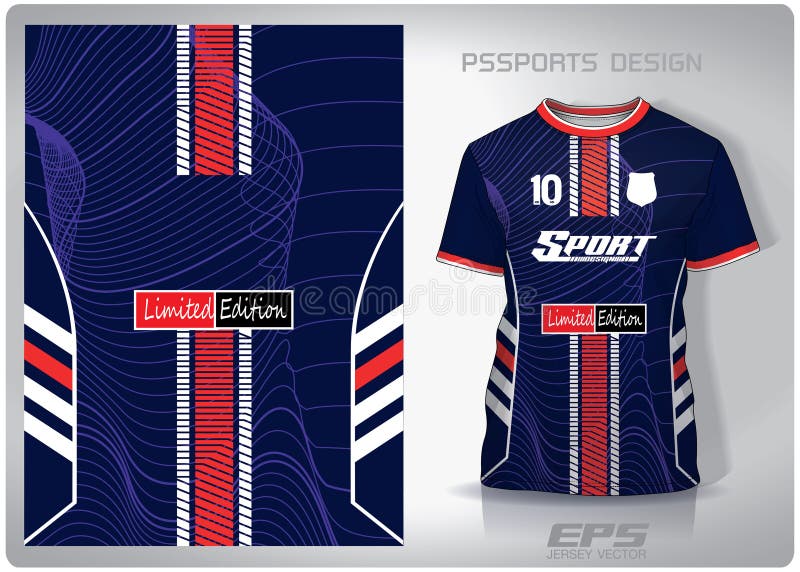 Premium Vector  Jersey sports shirt vecter neon lightning pattern