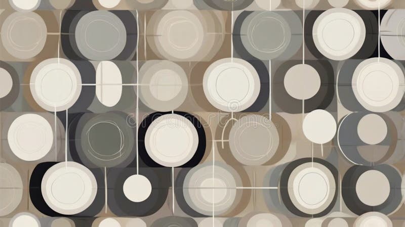 Pattern di sfondo minimo generato dall'ai con sovrapposizione illustrazione vettoriale