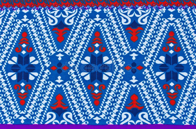 Pattern on the fabric of the sarong