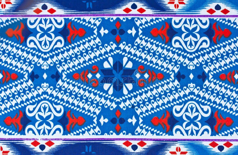 Pattern on the fabric of the sarong