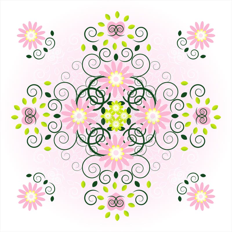 Pattern with flower