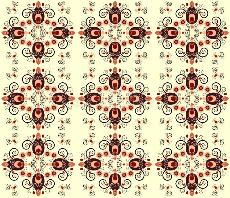 Pattern with flower seamless texture