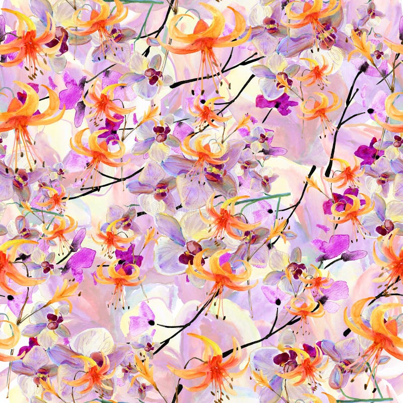 Pattern with flowers