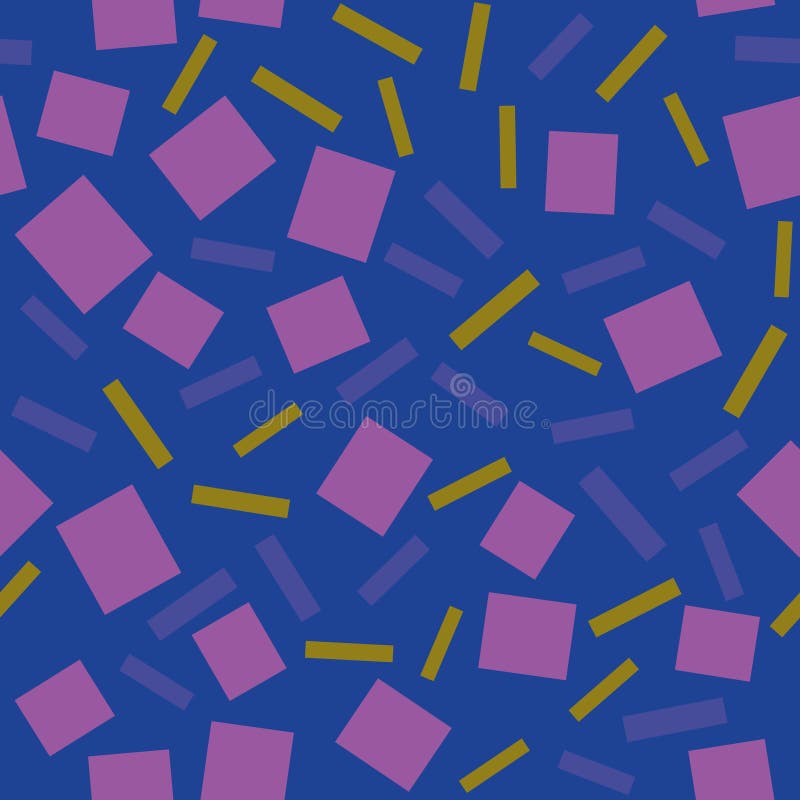 Pattern with geometric shapes, circle, square royalty free illustration