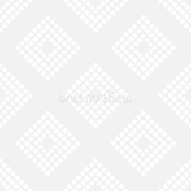 Pattern with geometric shapes, circle, square stock illustration