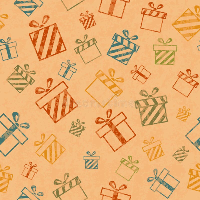 Pattern with gift boxes vector illustration Pattern with gift boxes vector illustration