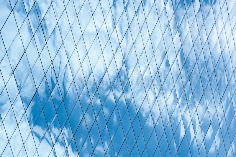 Pattern of Glass Window at Modern Building. Stock Photo Image of
