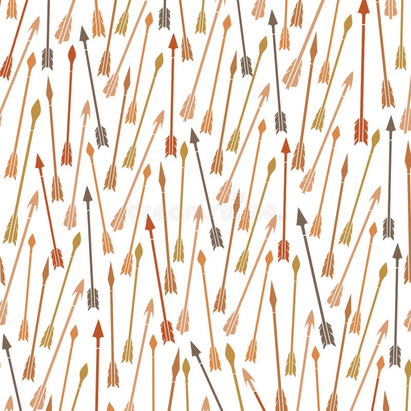 Pattern with hunting arrows royalty free illustration
