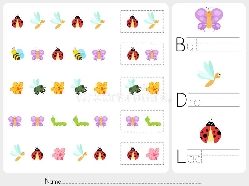 Pattern images - Worksheet for education