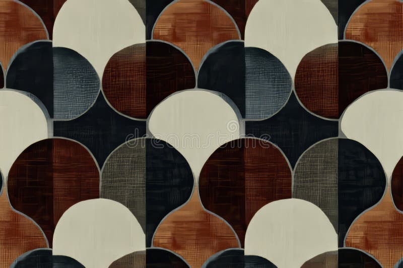 A pattern inspired by modern art, showcasing bold contrasting colors and abstract forms, created by AI royalty free stock images