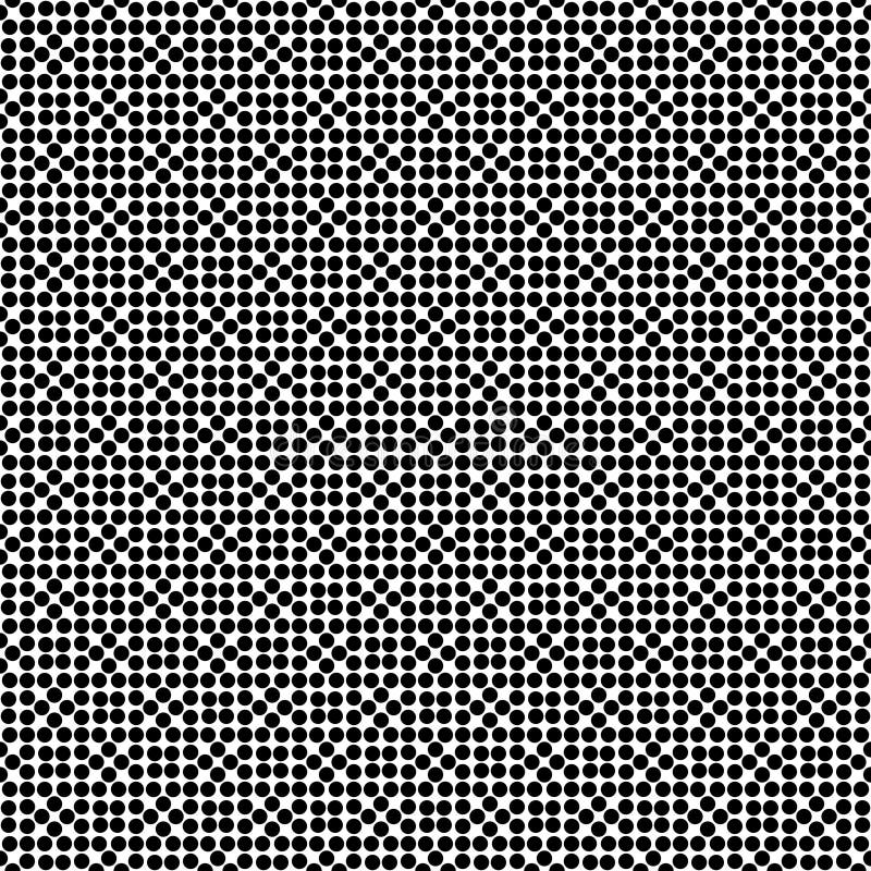 Vector Black and White Seamless Floral Polka Dot Pattern Design Stock ...