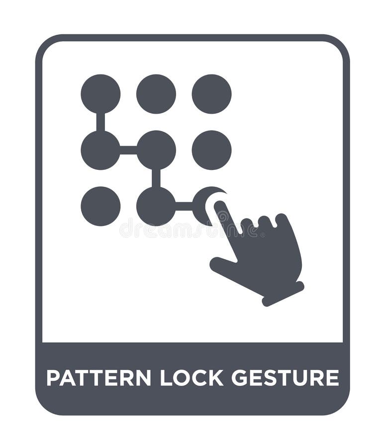 Pattern Lock Gesture Icon In Trendy Design Style Pattern Lock Gesture Icon Isolated On White Background Pattern Lock Gesture Stock Vector Illustration Of Filled Vector 135737894