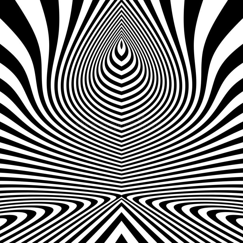 Pattern With Optical Illusion Abstract Background Optical Art 3d