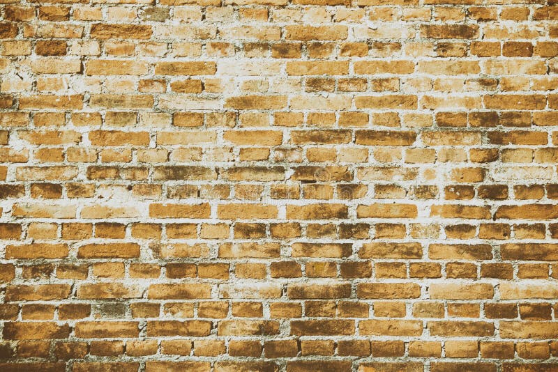 Pattern of orange old wall brick background structure royalty free stock image