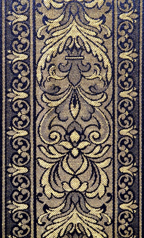 Pattern of an ornate floral tapestry