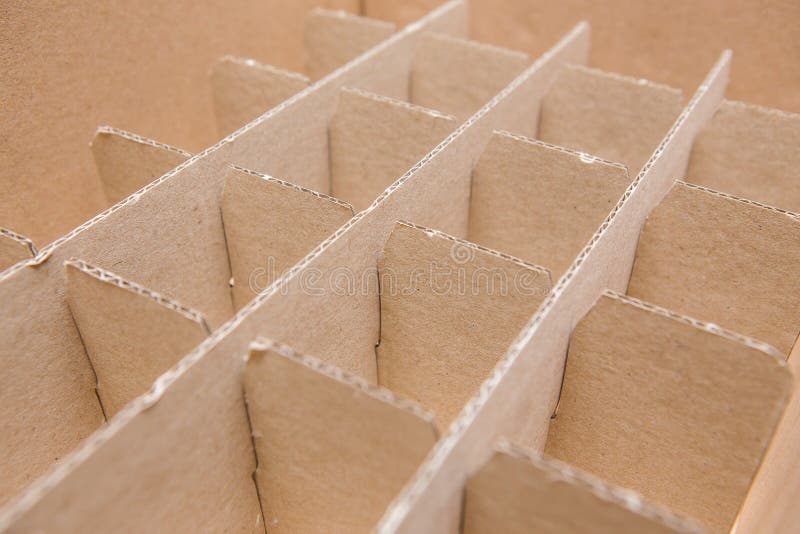 Pattern of Paper crates for bottles texture background stock photos.