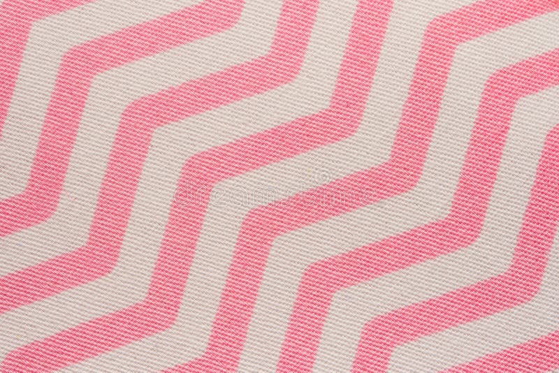 Pattern of Pink and White Striped Zig Zag Stock Photo Image of cotton