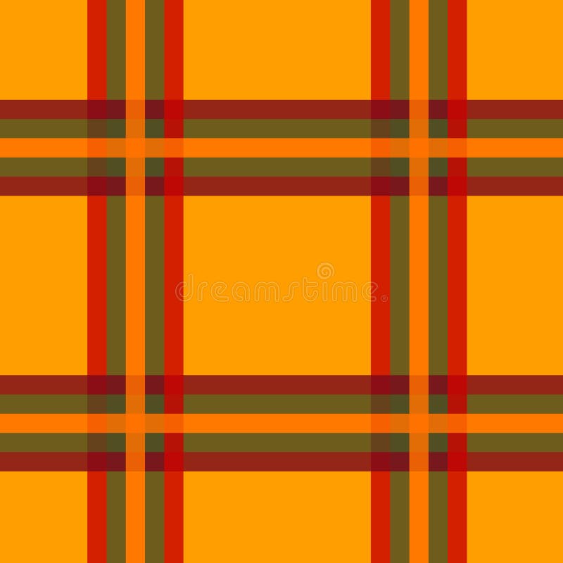 Pattern red-green cage on an orange background vector illustration