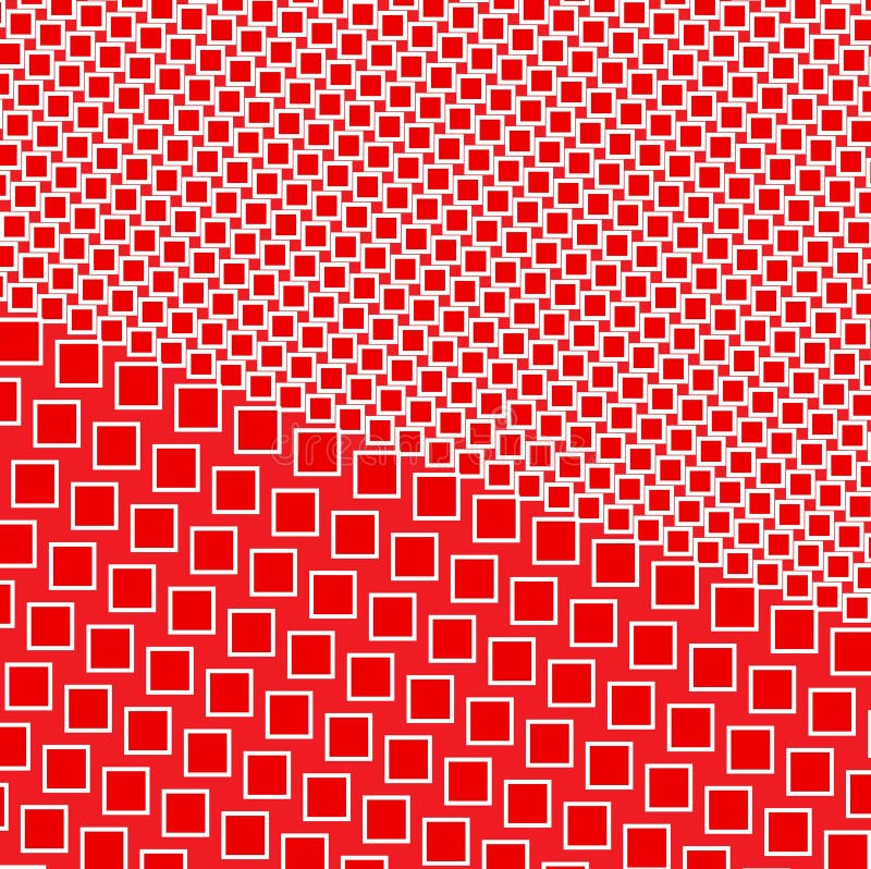 Pattern with Red and White Squares Stock Vector Illustration of