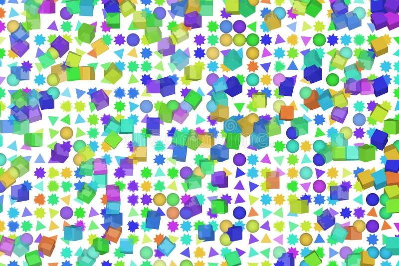 Pattern shape, background or texture for design. Tiled, 3d, modern & effect. royalty free illustration