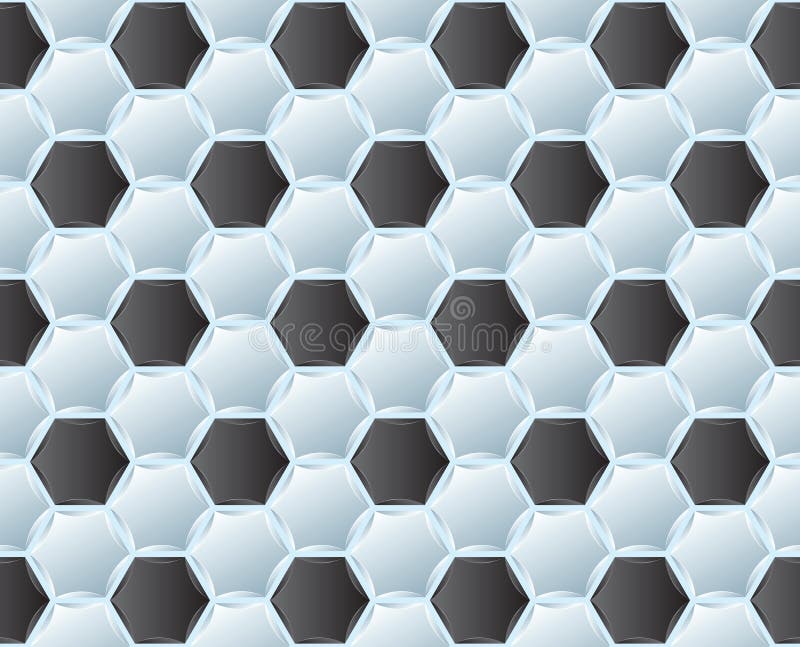 Seamless Pattern, Pentagons On Black Background. Vector Illustration ...