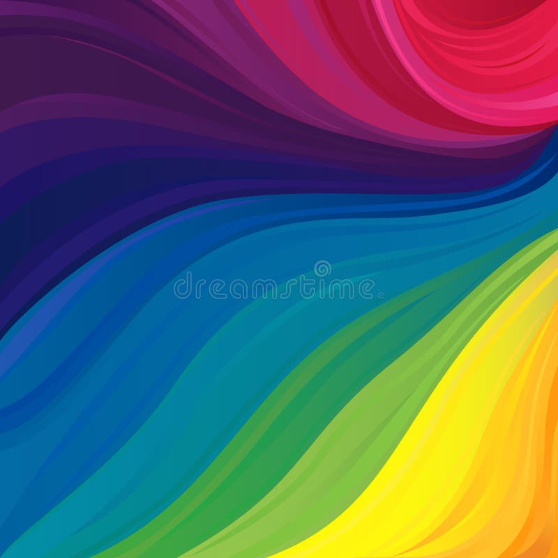 Pattern with visible spectrum colors stock illustration