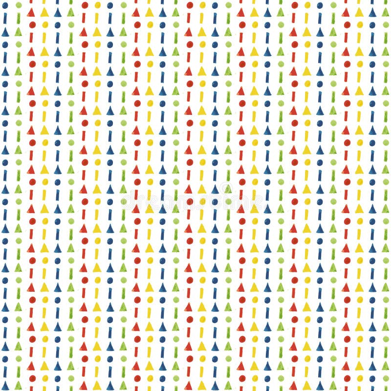 The Pattern Of Watercolor Figures Stock Vector - Illustration of paint