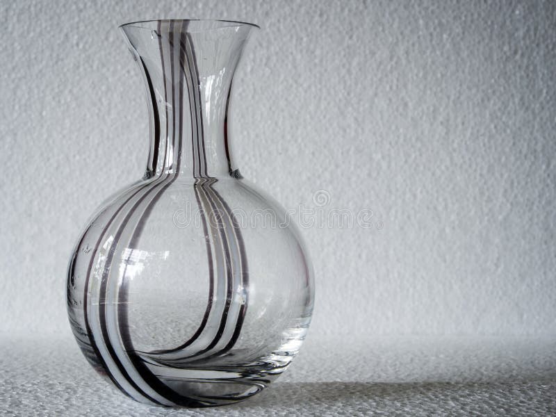 A Patterned Clear Glass Flask Stock Image Image of glass, patterned