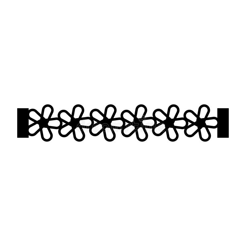 Patterned Floral Bracelet Template for Cutting Machine and Jewelry