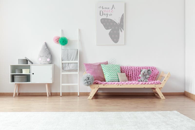 Mint and pink living room stock image. Image of carpet 107957253