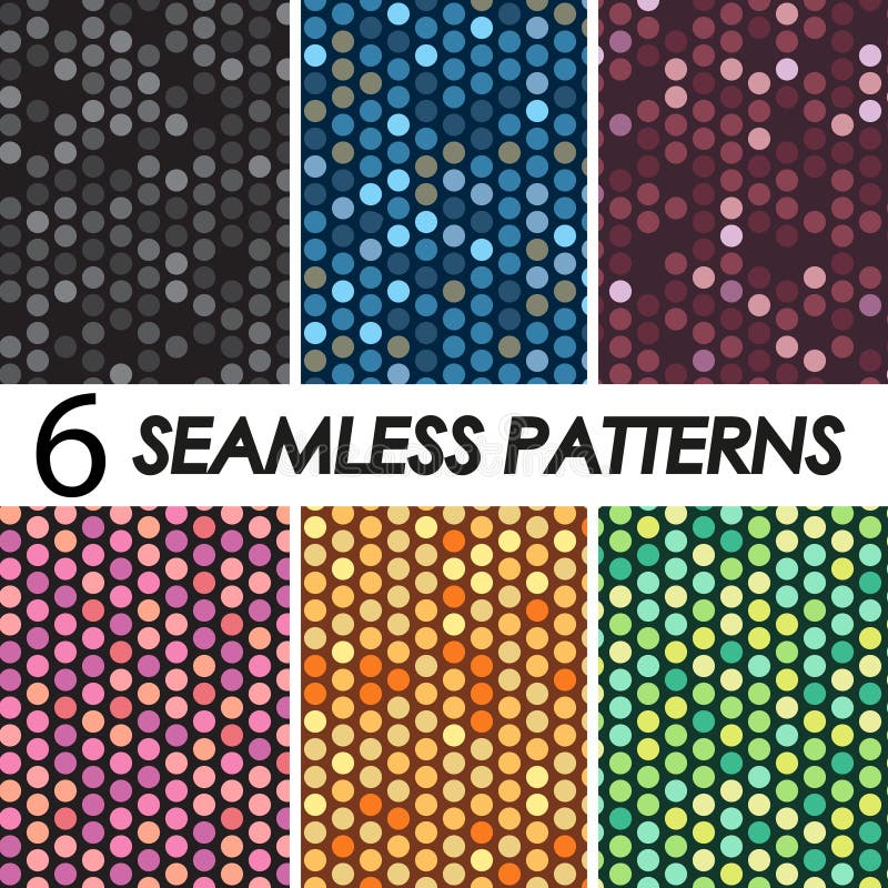 Patterns with crystals vector illustration
