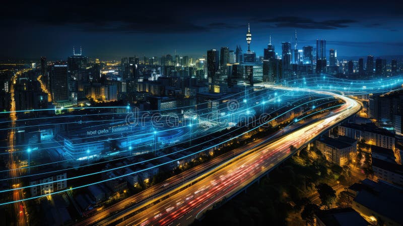 Patterns data traffic royalty free illustration