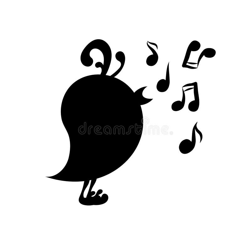 A singing bird icon