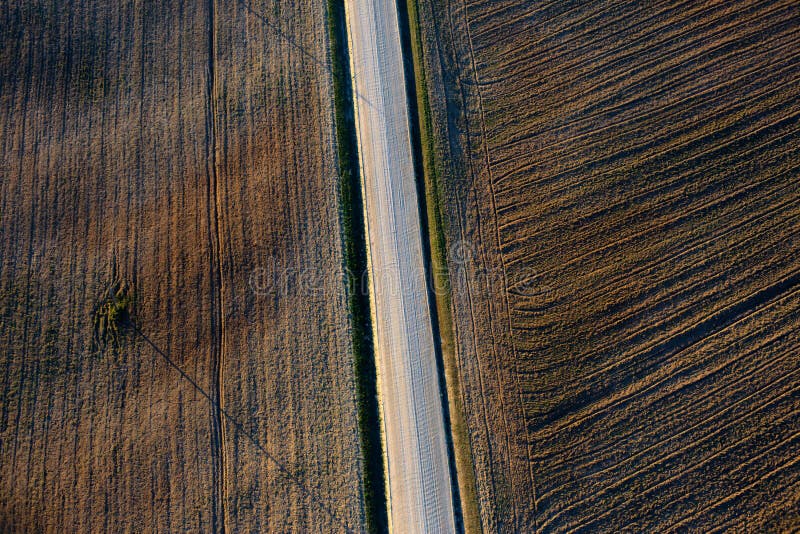 Patterns in the farmland fields at spring royalty free stock images