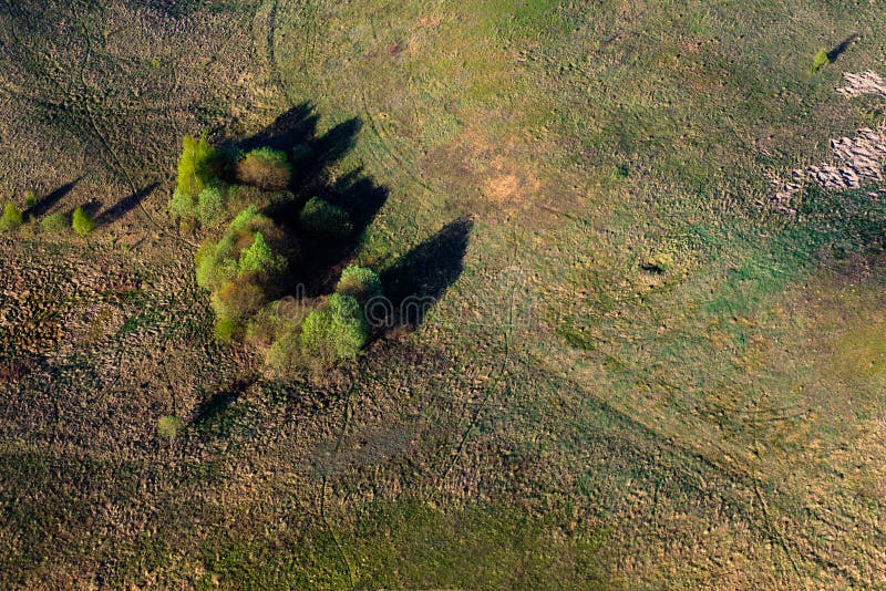 Patterns in the farmland fields at spring royalty free stock photos