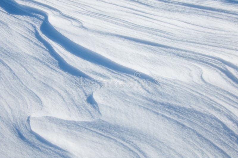 Patterns on the snow. Texture. background stock photos