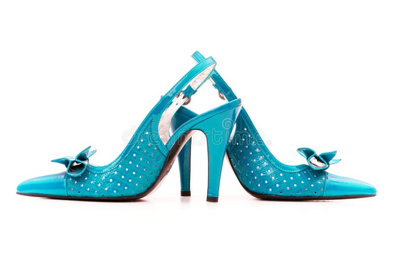 Scarpe da donna isolate fotografia stock libera da diritti