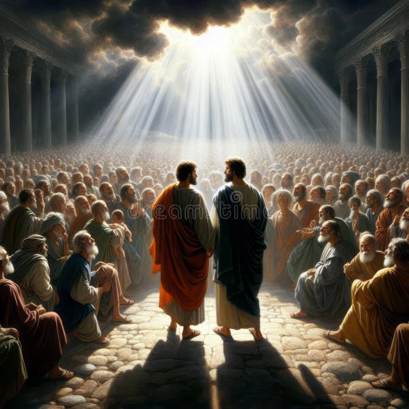 Paul et Barnabas illustration stock