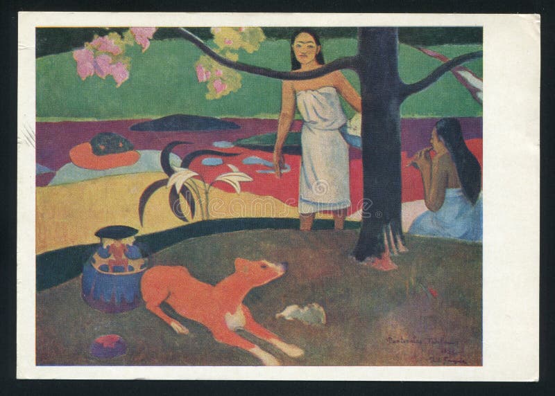 Paul Gauguin Tahitian Pastoral Scenes imagenes de archivo Paul Gauguin Tahitian Pastoral Scenes imagenes de archivo
